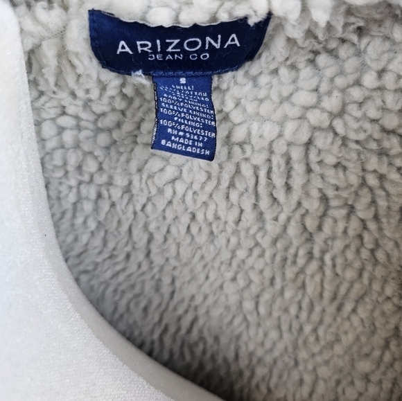 Arizona Jean‎ Co Sherpa-Lined Denim Jacket – Vintage Style Size S - Picture 5 of 7